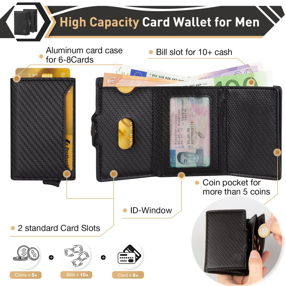 DODENSHA 2 in 1 Design Minimalist Wallet Card Holder Wallet - DODENSHA