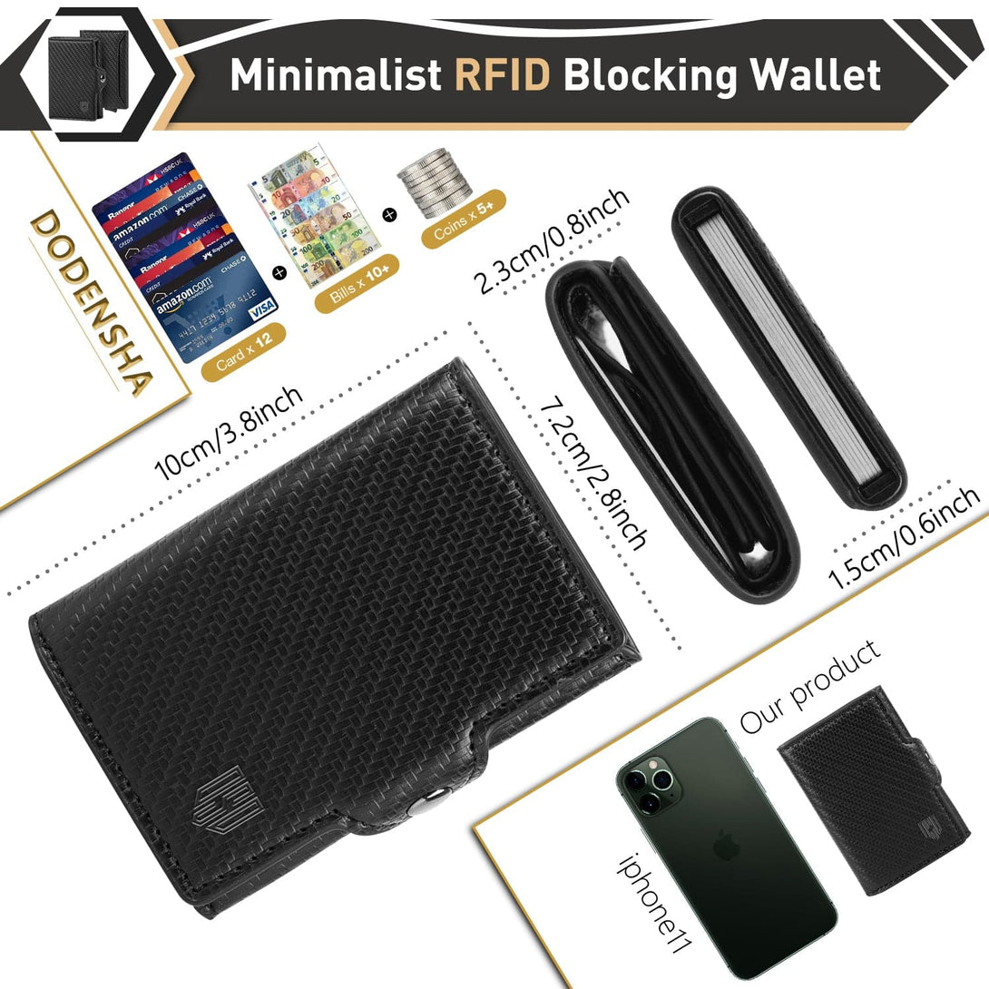 DODENSHA 2 in 1 Design Minimalist Wallet Card Holder Wallet - DODENSHA
